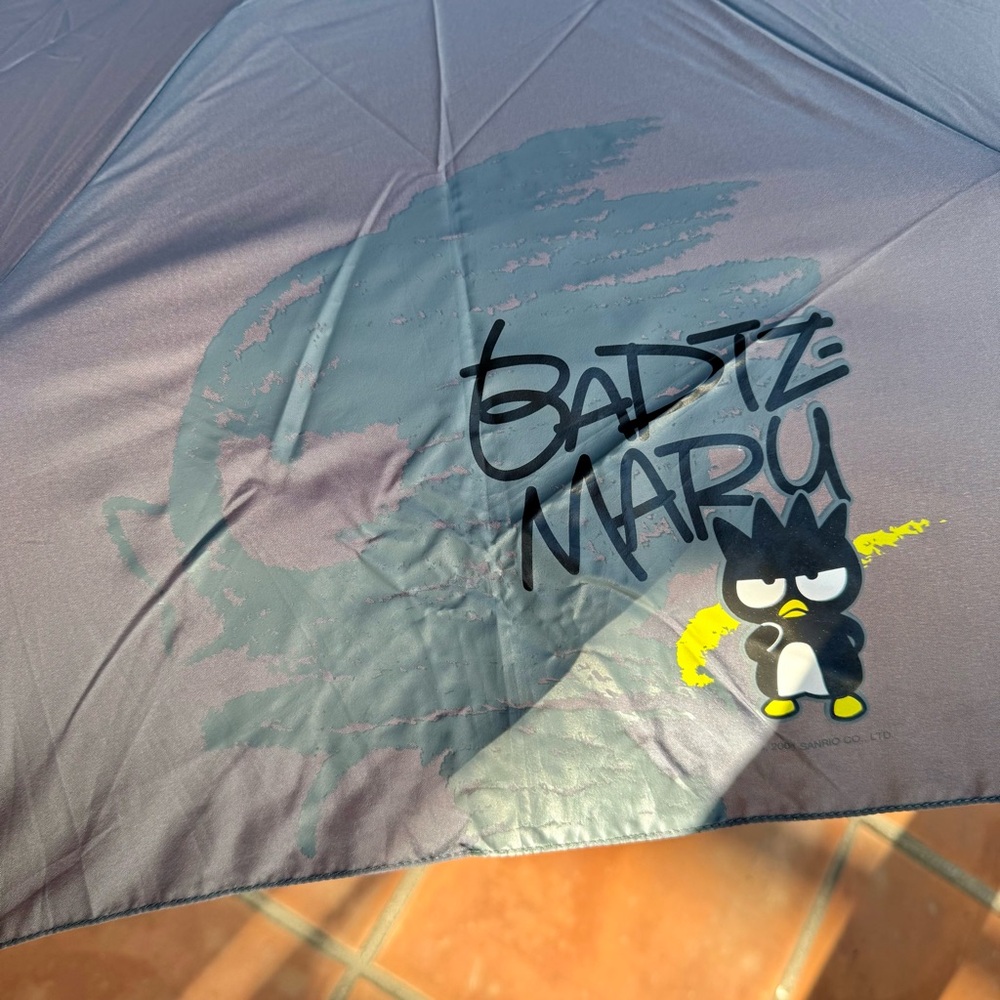 Badtz-Maru Gray Collapsible Umbrella